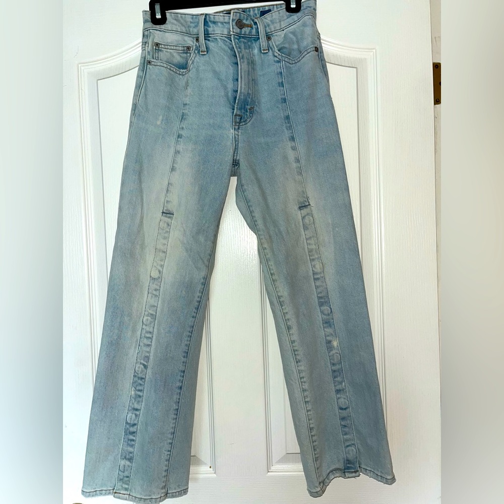 Lucky brand button side straight leg pants
